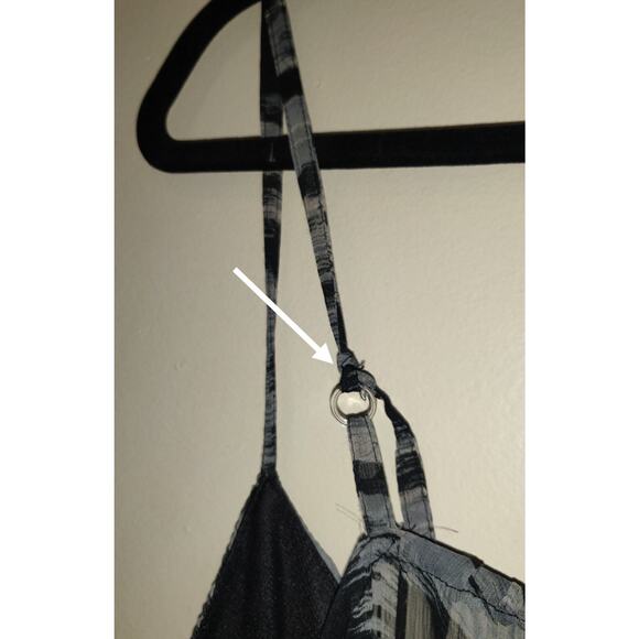 NWT She's Cool Maxi Dress PLUS Sz 3X. Black Gray Sheer Outer Lined Lightweight - Picture 8 of 16